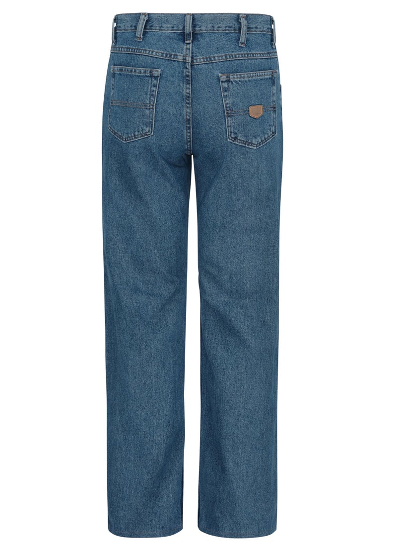 Red Kap mens Relaxed Fit jeans, Stonewash, 34W x 34L US - Image 3